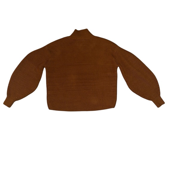 Anthropologie Maeve easy pullover Warm Brown Crew Neck Sweater small - Picture 4 of 7